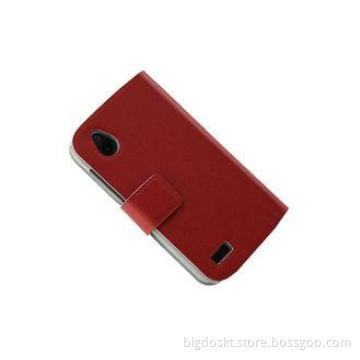 Vertical Genuine Flip HTC Leather Phone Case for HTC Desire